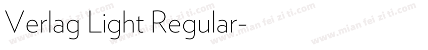 Verlag Light Regular字体转换